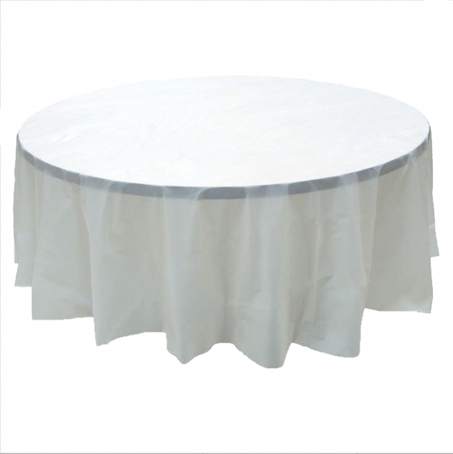 24 pcs (1 case) of Plastic Heavy Duty Premium Round tablecloths 84