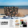 thumbnail image 4 of Large Beach Bags Water-resistant Sandproof - Mushroom snail Cute Beach Tote Bags for Women with Zipper, 4 of 6