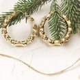 thumbnail image 4 of JoeytheJewelryNY 18k Layered Real Gold Filled round bamboo hoop earrings #11, 4 of 7