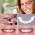 thumbnail image 2 of A Pair Upper & Lower High Quality Denture Instant Smile Comfort Fit Flex Cosmetic Teeth Denture Teeth Top Cosmetic Veneer High Quality, 2 of 5