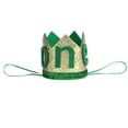 thumbnail image 5 of FYMNSI Baby Boy First Birthday Cake Smash Outfit Camping Theme Short Sleeve Romper+Diaper Cover Shorts+Y-Back Suspenders+Headband 4PCS Photo Shooting Clothes Green, 5 of 7