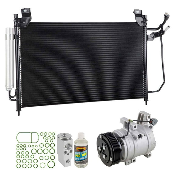 For Mazda CX-7 2007 2008 2009 A/C Kit w/ AC Compressor Condenser & Drier - BuyAutoParts