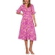 thumbnail image 1 of Vestido Floral INSPIRE CHIC para Mujer, vestido midi de manga corta con volantes en color rosa claro, 1 of 6