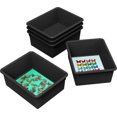 thumbnail image 2 of Storex Deep Storage Tray, Letter Size, 10 x 13 x 5 Inches, Black, 5-Pack, 2 of 2