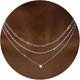 thumbnail image 1 of Chenchen Layered Silver Necklace for Women Trendy,Dainty Silver Plated Stackable Charm Necklace Layering Paperclip Tennis Rope Chain CZ Pendant Jewelry Set Gifts, 1 of 1