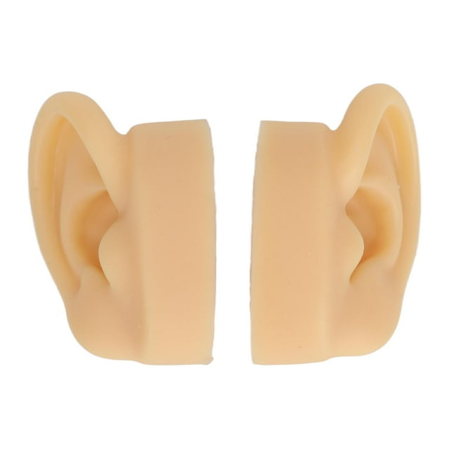 Perçages Prothétiques, Modèle d'Oreille en Silicone Perçage d'Oreille Prothétique Perçages d'Oreille Réutilisables Modèle de Pratique pour Affichage de Bijoux Apprentissage de Mannequin d'Acupuncture