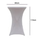 thumbnail image 5 of Cubierta de mesa redonda de Spandex para cóctel, mantel elástico ajustado de cuatro vías para fiesta al aire libre, DJ, feria comercial, banquete, boda Xemadio 2034580-6, 5 of 9