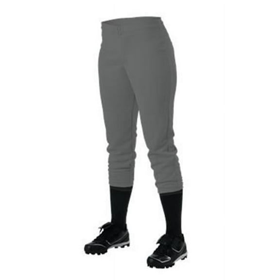 Alleson Athletic Women's Fastpitch Pants 605PLW Charcoal 2XL