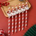 thumbnail image 4 of 12 pajitas de papel navideñas, adornos navideños para el hogar, Navidad 2024, adornos navideños, regalo de Año Nuevo 2025, 4 of 5
