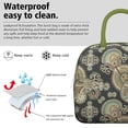 thumbnail image 3 of Reusable Paisley Lnsulated Lunch Bag for Women & Men-Leakproof Water-Resistant Cooler Tote,Large Capacity(10.6x8.7x6.3in)for Work,Office,Travel,Picnic,Beach., 3 of 7