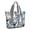 Husky Dog Flower, variant on Tote Bag for Women - Husky Dog Flower Floral Shoulder Bag - Large Utility Work Duffle Bag with Zipper Handbag for Travel, Work, Sprots