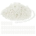 thumbnail image 1 of Uxcell Plastic Chain Links, 200 Feet Safety Chains, White Plastic Chains Large Plastic Chain Long for Barriers, Crowd Control, Queue Lines, Parking, Fences, Gate, Concerts, 1 of 7