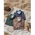 thumbnail image 3 of COOFANDY Mens Hawaiian Shirt Short Sleeve Vintage Floral Shirts Summer Vacation Button Down Shirt Casual Beach Clothes, 3 of 6