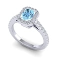 thumbnail image 4 of 2.95 Ct Wonderful Natural Diamond Aquamarine Gemstone Engagement Ring for Women Solid 14K White Gold Size 3.5 by Diamond-Capitals, 4 of 8