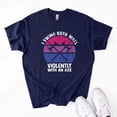 thumbnail image 2 of Bisexual T-Shirt, I Swing Both Ways Violently With An Axe, Funny LGBT Pride Gift, 2 of 3