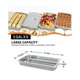 thumbnail image 2 of Riedhoff 6-Pack 2.5" Deep Hotel Pans,Full Size Stainless Steel Catering Food Pans,Handles + No Lid, 2 of 7