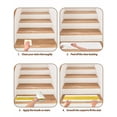 thumbnail image 4 of Yellow Stripes Stair Treads Non Slip for Steps 4 Pcs Reusable Adhesive Stair Runner Mats for Dogs Elders Carpet Treads Rugs for Staircase 8x30 In, 4 of 7