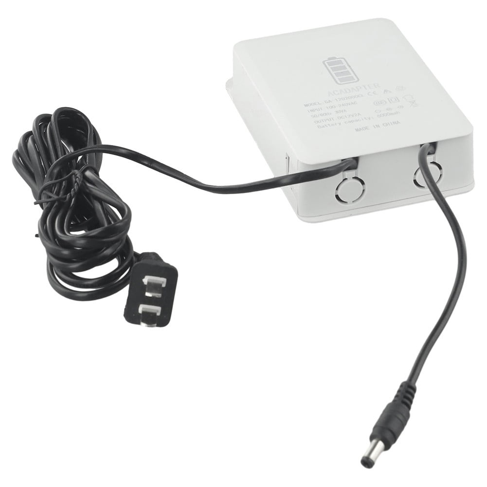 1pc 12V-2A White Uninterruptible Power Supply Adapter Mini UPS Battery Backup Interface 6000mAh Built-in Battery Instrument Part