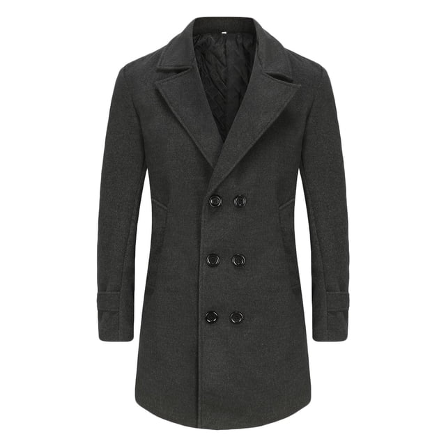 Men Casual Cardigan, Solid Long Sleeve Open Front Coat With Turn Down Collar And Functional Pockets, Lightweight Polyester Outdoor Daily Wear