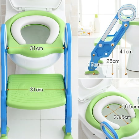 Adjustable Ladder Potty Toilet Trainer Safety Seat Chair Step