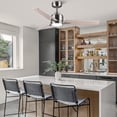 thumbnail image 5 of Wellspeed 48 in. Modern Ceiling Fan with Dimmable Light, for Indoor, Remote Control, 6 Speeds Reversible DC Motor, Brushed Nickel, 5 of 10