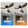 thumbnail image 4 of 52 Inch Smart Ceiling Fan with Light, Remote & App Control, 6 Speeds, Dimmable LED, Quiet DC Motor, Low Profile for Bedroom Living Room, 4 of 10