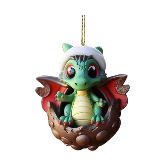 Limited Time Deal Christmas Tree Ornaments Hanging Pendants Ornament Small Dinosaur Eggs Christmas Home Decor Acrylic Flat Pendant for Wedding Party Home Decor for Winter Holiday