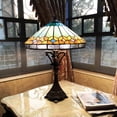 thumbnail image 3 of RADIANCE Goods Tiffany-Style Mission Stained Glass Table Lamp 25" Height, 3 of 4