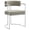 Brown, variant on Maklaine Stainless Steel Chrome Metal Frame Dining Accent Chair in Silver Wheat