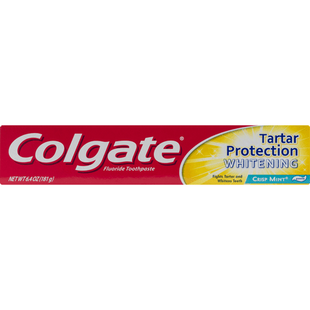 Colgate Tartar Protection Whitening Crisp Mint Toothpaste, 6.4 oz