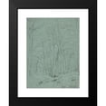 thumbnail image 2 of Jean-Paul Flandrin 19x24 Black Modern Framed Museum Art Print Titled - Forest View Near Fontainebleau (19th Century), 2 of 5