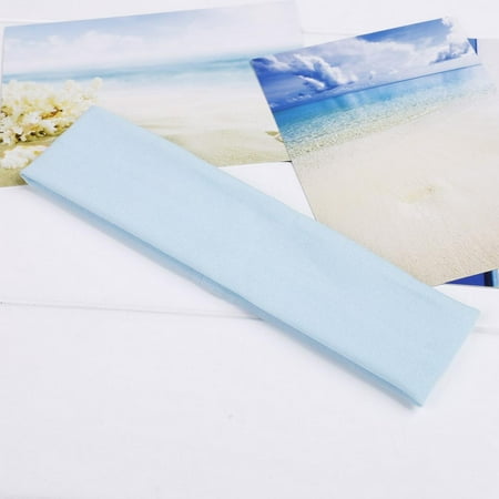 Women Wide Sports Yoga Stretch Elastic Solid Hair Band Headband HFON
