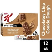 Kellogg's Special K Chocolatey Chip Cookie Dough Chewy Protein Meal Bars, Ready-to-Eat, 19 oz, 12 Count