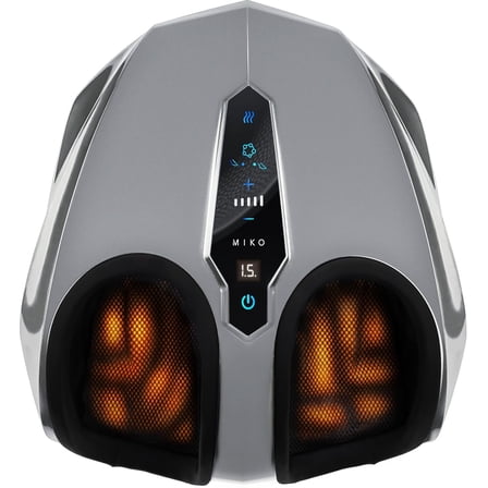 Miko Shiatsu Foot Massager with Heat Kneading and Rolling and Pressure Settings - Remote Control