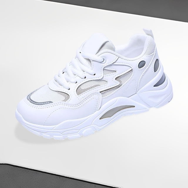 Zapatos para caminar para mujer, zapatillas de deporte versátiles antideslizantes a la moda, zapatos deportivos para mujer, zapatos de gimnasio para Blanco 37 Fernando zapatillas de deporte de mujer caminando