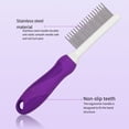 thumbnail image 4 of ievspot Dematting Fur Rake Comb for Dogs Cats Stainless Steel Shedding Brush for Medium And Long-Haired Pets Grooming Tool, 4 of 8