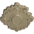 thumbnail image 3 of 30 3/8"W x 20 3/4"H x 1"P Kinsley Flowing Leaf Ceiling Medallion, Hand-Painted Gobi Desert, 3 of 4