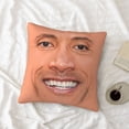 thumbnail image 3 of The Rock Face Dwayne funda de cojín para sofá, cubierta decorativa para el hogar, Actor americano Johnson, funda de almohada de poliéster, 3 of 4