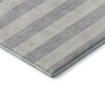 thumbnail image 4 of Addison Rugs Mayfield Washable Transitional Stripes Pewter Rectangle Rug, 3' x 5', 4 of 6
