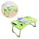 thumbnail image 5 of Escritorio para ordenador portátil para niños con portavasos, tablero de densidad, mesa de cama plegable para el hogar, dormitorio, verde, 5 of 5