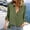 Green, variant on Womens Blouses Work Long Sleeve Casual Solid Fall Elastic Cuffs Dressy Button Up Collared Green Tops 2XL