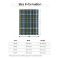 thumbnail image 6 of ZNDUO Scottish Checkered Blue Seamless Pattern Pattern Thickening Blanket, Fluffy Soft Cozy Flannel Throw Blankets, 50"x40" Inches, 6 of 8