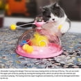 thumbnail image 4 of letairis Cat Toy Interactive Spinning Track Ball Stimulating Scratch-resistant Cats Mental Game Cats Teasing Treasure Brain Chest Puzzles Pet Training Pink, 4 of 9