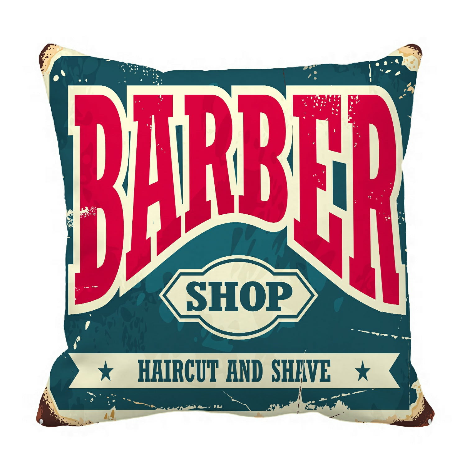 ECZJNT Barber Shop Pillow Case Cover Set 16x16 Inch