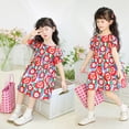 thumbnail image 5 of HCNTES Girls Toddler Baby Summer Dress with Ruffle Trim Casual Beach Dress for Little Kids Big Kids Children 2T 3T 4T 5T 6T 7T 8T(4-5 Years,D01-Hot Pink), 5 of 5