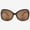 Brown, variant on Bifocal Sunglasses for Women - Reader Sunglasses with Bifocals - Oversized Reading Sun Glasses with Built In Readers - Ferrara by VITENZI in Green 1.50