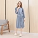 thumbnail image 5 of Batas Prolriy para mujer, cárdigan largo para parejas, ropa de hotel, bata de baño, camisón, bata de mujer, azul XL, 5 of 8