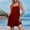 Red Cotton Linen Overalls for Women, variant on Save Big Olyvenn Women's Cotton Linen Overalls Casual Summer Jumper Tie Straps Bib Baggy Wide Leg Jumpsuits with Pockets Solid Rompers Short Jumpsuit Black 14