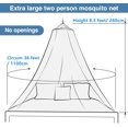 thumbnail image 2 of Mosquito Net for Bed, King Size Bed Canopy Hanging Curtain Netting, Princess Round Hoop Sheer Bed Canopy for All Kids Baby Cribs and Adult Beds Fit Twin, Full, Queen - Black, 2 of 4