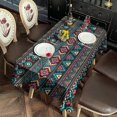 thumbnail image 2 of Rectangle Waterproof Tablecloth 60×102 Inch, Bohemia Style Reusable Indoor/Outdoor Durable Table Cover for Party Kitchen Dinner Room Decor, 2 of 6